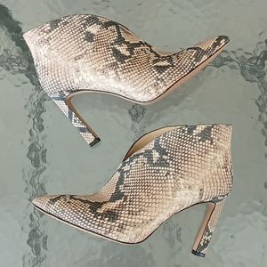 Vince Camuto Sestrind Snakeskin Print Booties